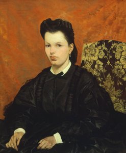 Retrato de su primera esposa, por Giovanni Fattori (1825-1908) de Giovanni Fattori