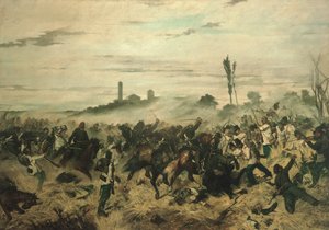 La Batalla de Montebello de Giovanni Fattori