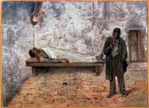 El mortuorio o el indiferente de Giovanni Fattori