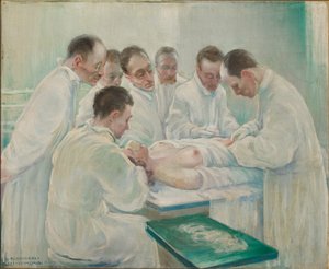 Cirugía (óleo sobre lienzo)