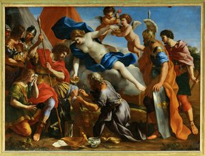 Venus vertiendo dictam sobre las heridas de Eneas ...