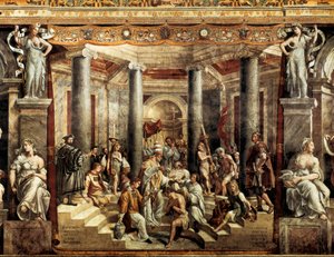 El bautismo de Constantino de Giovanni Francesco (c.1488 1528) Penni