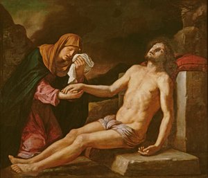 Jesús llorado por la Virgen