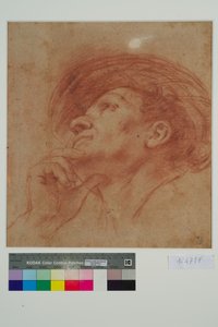 Estudio para la Cabeza del Profeta Hageo de Giovanni Francesco Barbieri