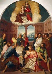 Lavatorio de los pies de Giovanni Francesco Caroto