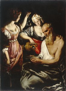 Lot y sus hijas de Giovanni Francesco Guerrieri