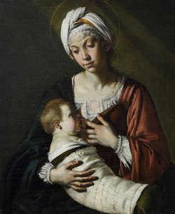 Madonna col bambino, también conocida como Madonna del latte de Giovanni Francesco Guerrieri