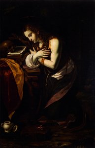 La Magdalena arrepentida, 1625-1630 de Giovanni Francesco Guerrieri