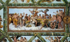 La boda de Amor y Psique. 1510-1517 de Giovanni Francesco Penni