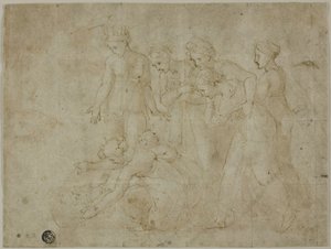 El hallazgo de Moisés de Giovanni Francesco Penni