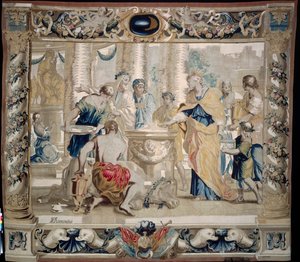 Dido Sacrifica a Juno, la Diosa del Matrimonio, 1679 de Giovanni Francesco Romanelli