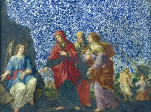 Las Santas Mujeres en el Sepulcro de Giovanni Francesco Romanelli
