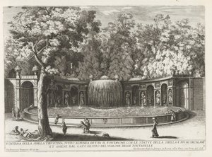 Fuente Ovato en de tuinen van de Villa d