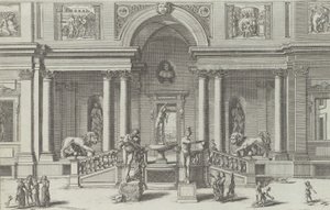 Fuente de Mercurio en el jardín de la Villa Medici, 1691 o después de Giovanni Francesco Venturini
