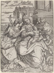 Madonna y el Niño con Santa Catalina