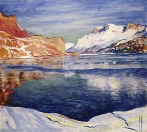Lago hai gela (lago helado), maloj de Giovanni Giacometti