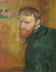 Autorretrato de Giacometti, Giovanni (1868-1933). Óleo sobre lienzo, c. 1913, Dimensión : 65x50. Kunsthaus Zúrich