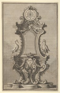 Diseño para un reloj, de Disegni Diversi, 1714 o 1750