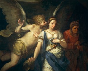 Ángel inspirando a Judith de Giovanni Gioseffo da Sole