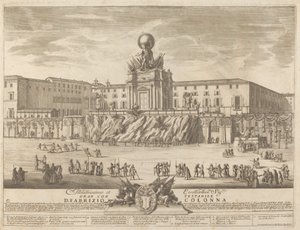 El Templo de Jano, para el Festival "Chinea" de Giovanni Girolamo Frezza after Alessandro Specchi