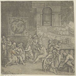 escuela de filosofo de Giovanni Jacopo Caraglio (attributed to)
