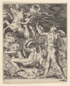 Hércules mata al centauro Nessus Escenas con Hércules (título de la serie)