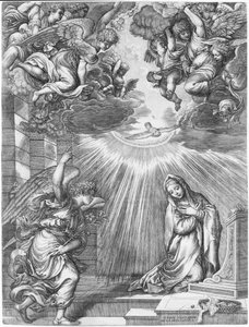 La Anunciación de Giovanni Jacopo Caraglio