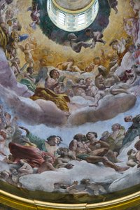 Gloria del Paraíso, detalle de Giovanni Lanfranco