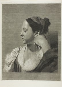 Una joven de perfil de Giovanni Marco Pitteri