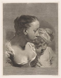 Bustos de niña y niño
