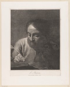 El evangelista Marcos con León S. Marcus (título sobre el objeto)