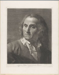 Portret van grabador Giovanni Marco Pitteri Marcus Pitteri Blue Engraver in Air (título sobre el objeto) de Giovanni Marco Pitteri