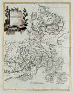 Laponia rusa con los gobiernos de Olonecholi, Carelia, Bielozero e Ingria en Rusia europea, de Tome III del "Nuevo Atlas", grabado por G. Zuliani de Giovanni Marco Pitteri