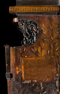 Coro Canónico de Madera, Incrustado por Giovanni Maria Platina 1484, Incrustación lateral derecha
