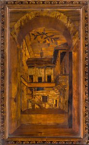 Coro canónico de madera, Incrustado por Giovanni Maria Platina 1484, Sitial superior