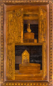 Coro canónico de madera, Incrustado por Giovanni Maria Platina 1484, Sitial superior