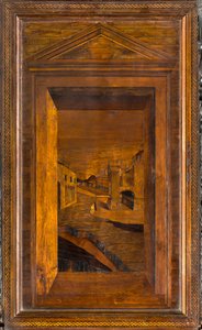 Coro Canónico de Madera, Incrustado por Giovanni Maria Platina 1484, Stallo Superior