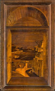 Coro Canónico de Madera, Incrustado por Giovanni Maria Platina 1484, Stallo Superior