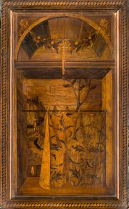 Coro Canónico de Madera, Incrustado por Giovanni Maria Platina 1484, Stallo Superior de Giovanni Maria Platina