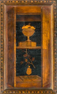 Coro Canónico de Lignaean, Incrustado por Giovanni Maria Platina 1484, Silla Superior de Giovanni Maria Platina