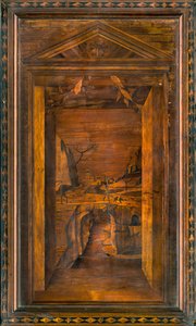 Coro Canónico de Lignaean, Incrustado por Giovanni Maria Platina 1484, Silla Superior
