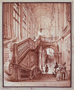 Sala del Palazzo Madama, por Giovanni Migliara (1785-1837) de Giovanni Migliara