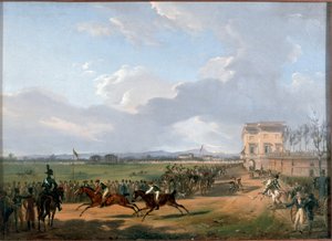 Carreras de caballos en Piazza d