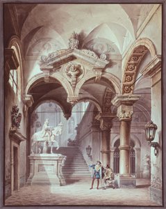 El huésped de piedra, bromista de Sevilla de Giovanni Migliara