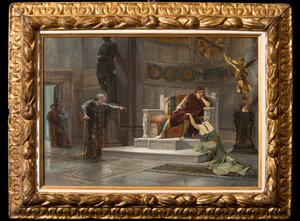 Costantine y el esclavo (óleo sobre lienzo)
