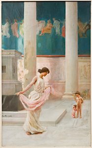 Bailando con velos (óleo sobre lienzo) de Giovanni Muzzioli