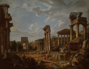 Un Capricho del Foro Romano de Giovanni Paolo Panini