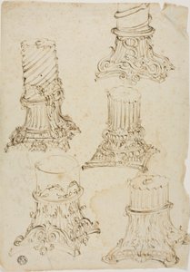 Bocetos de Capitales Corintios de Giovanni Paolo Panini