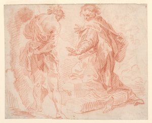 Figuras de pie y arrodilladas