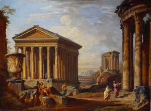 Un Capricho de Ruinas Clásicas de Giovanni Paolo Pannini